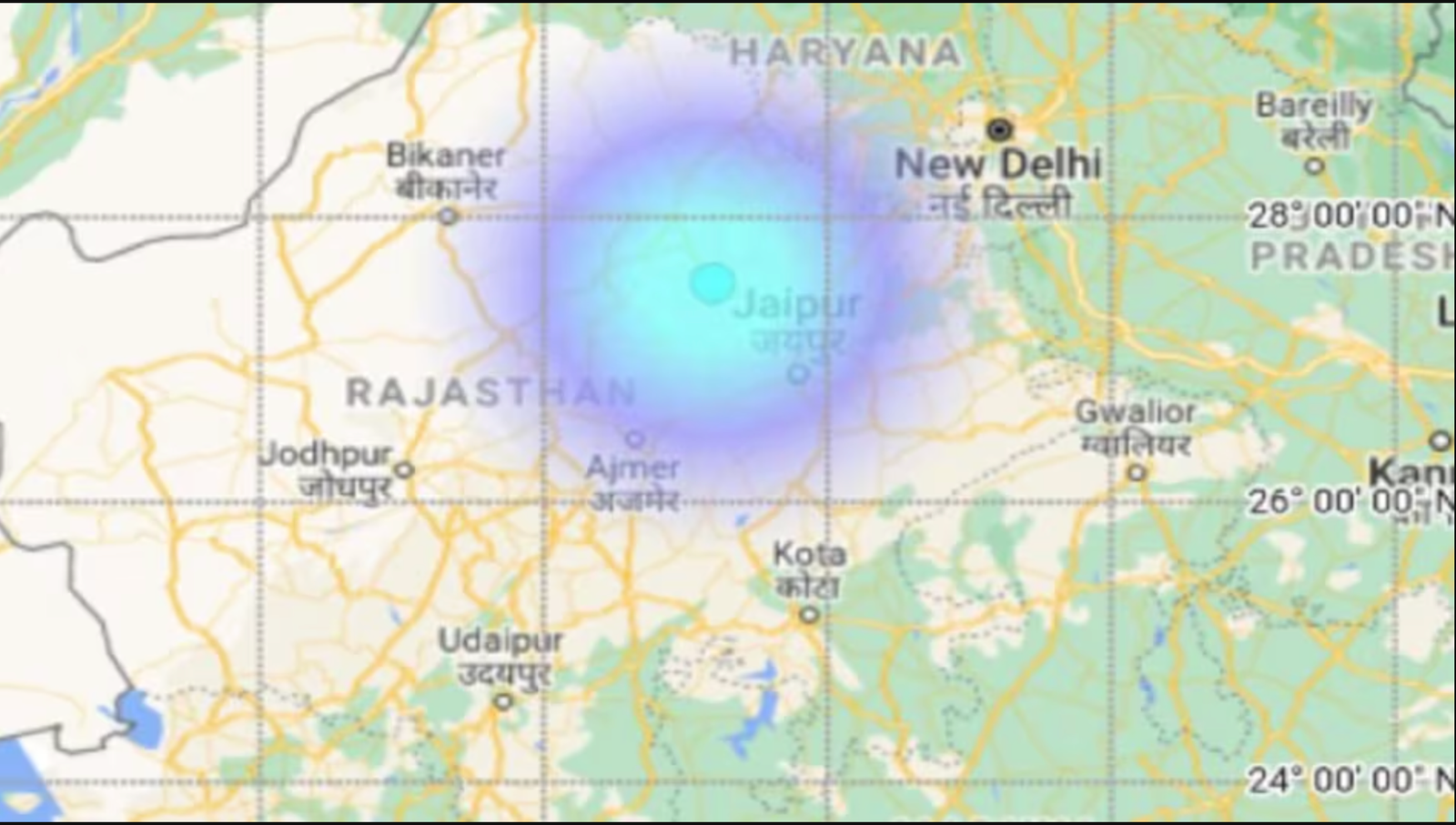 Jaipur earthquake